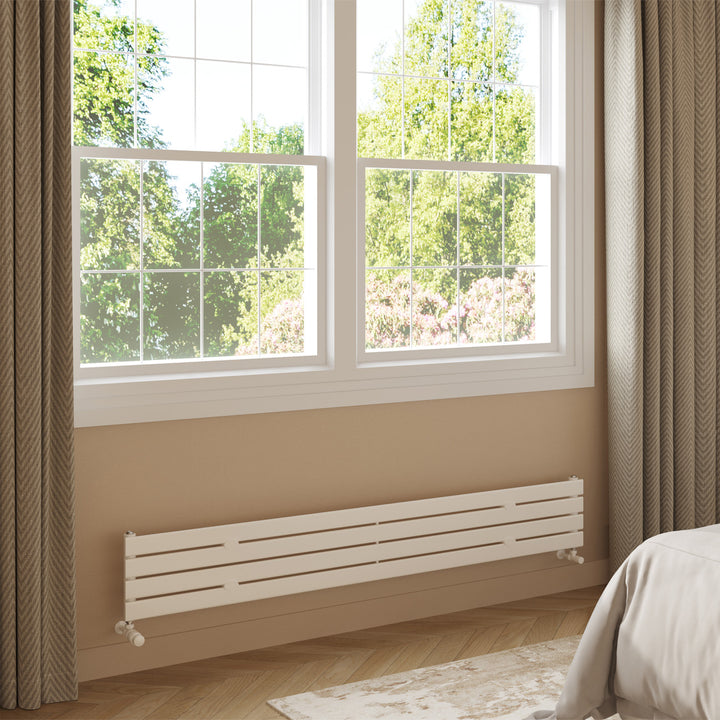 Typhoon Axis - White Horizontal Radiator H272mm x W1800mm Single Panel