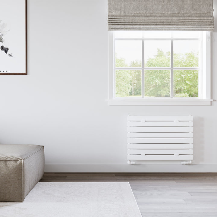 Typhoon Axis - White Horizontal Radiator H544mm x W800mm Single Panel