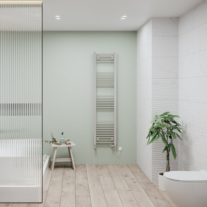 Zennor - Chrome Dual Fuel Towel Rail H1600mm x W400mm Standard