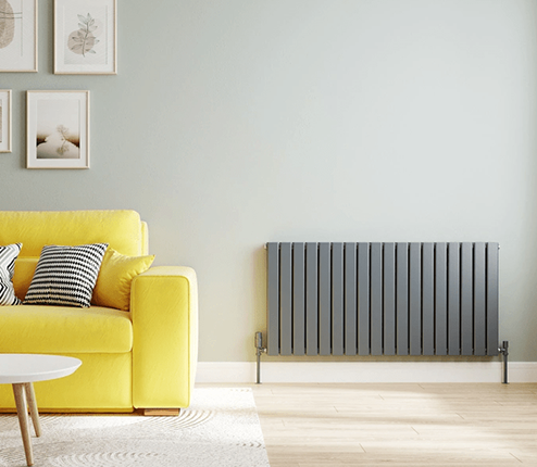 Anthracite designer radiators