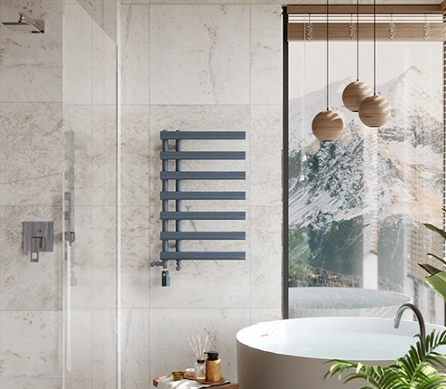 Designer heated towel rails and radiators