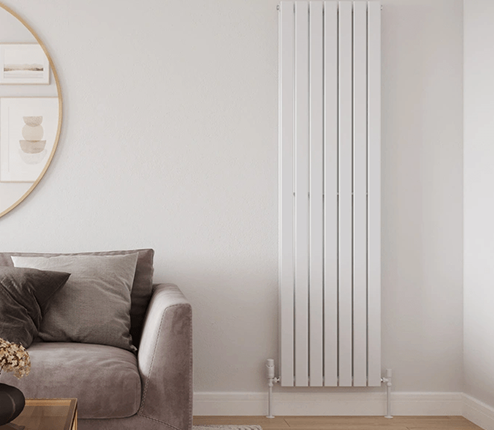 White designer radiators