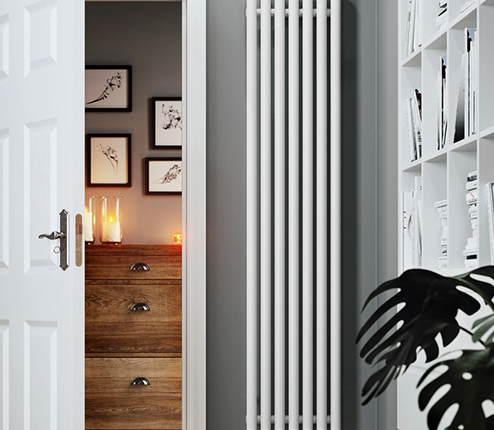 White electric radiators