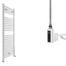 Roma - White Electric Towel Rail - H840mm x W650mm - Straight 600w Thermostatic WIFI