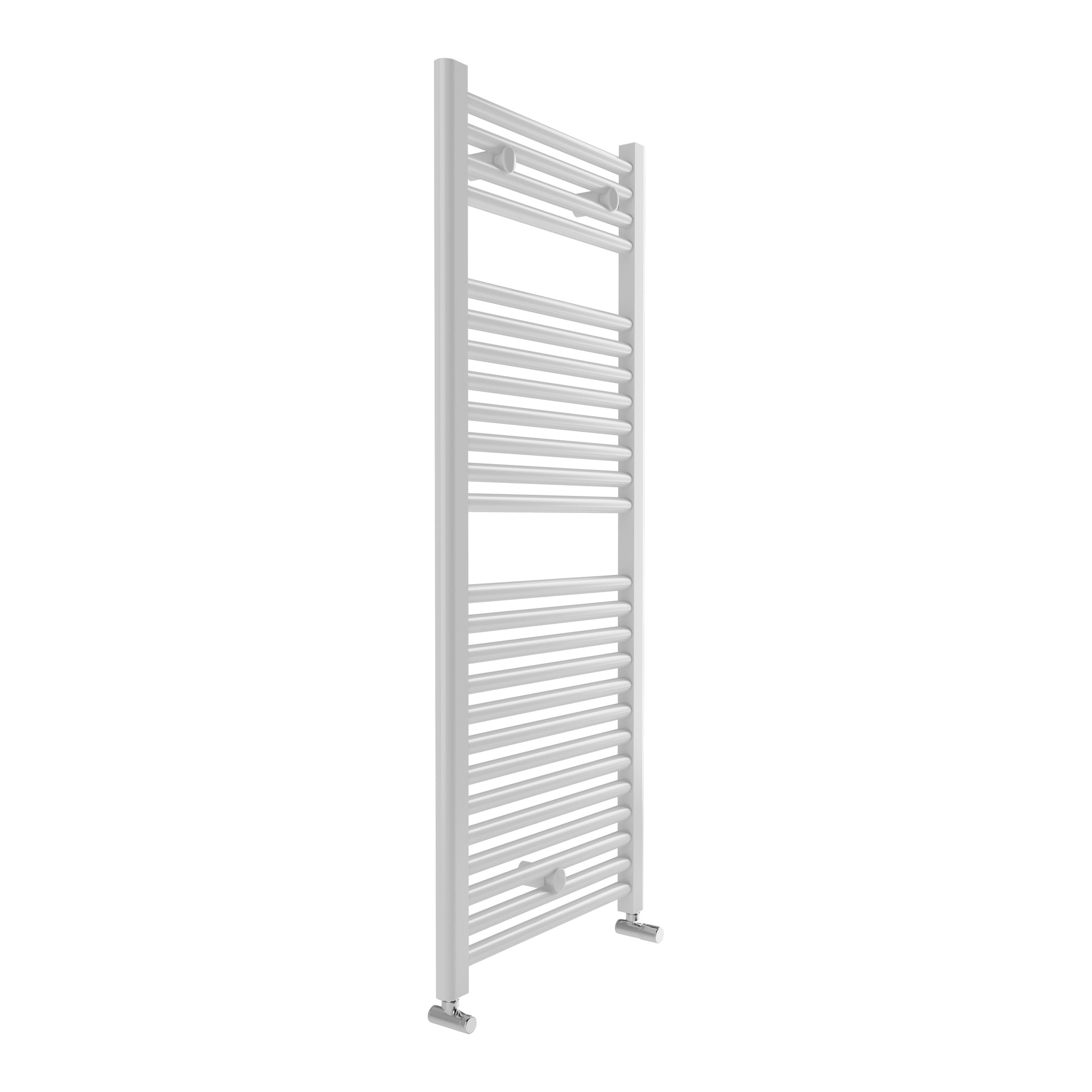 Roma - White Heated Towel Rail - H840mm x W650mm - Straight