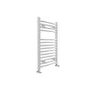 San Remo - White Heated Towel Rail - H690mm x W550mm - Curved
