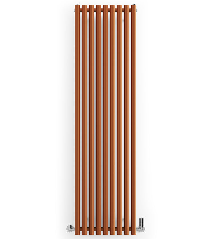 Rolo-Room - Copper Vertical Designer Radiator H1800mm x W480mm Single Panel