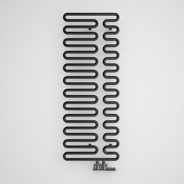 Swale - Black Towel Radiator - H1244mm x W465mm