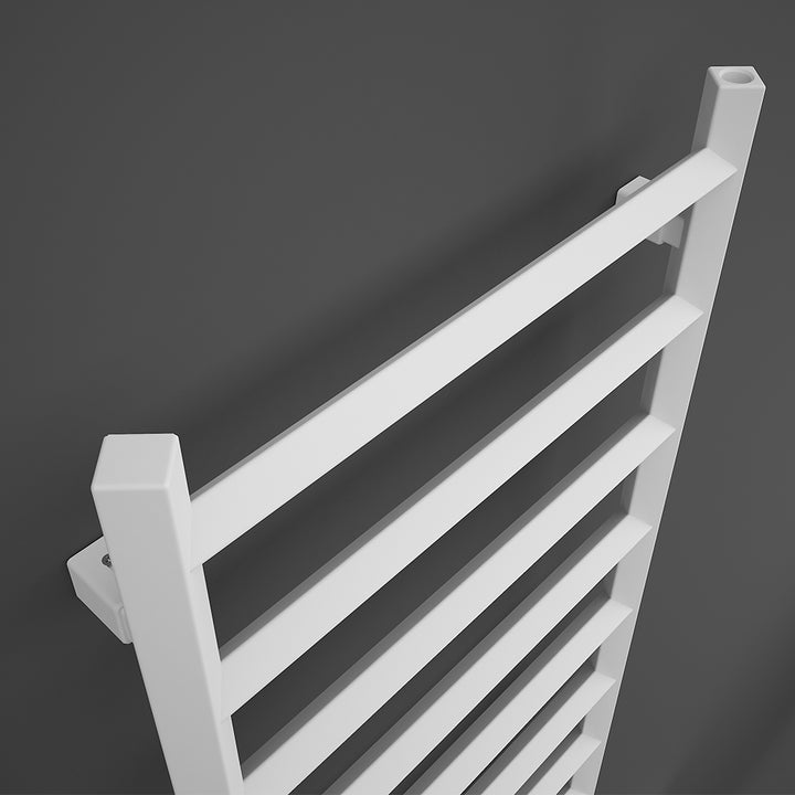 Crystal - White Towel Radiator - H1200mm x W500mm