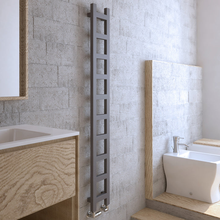 Easy - Sparkling Gravel Towel Radiator - H1600mm x W200mm