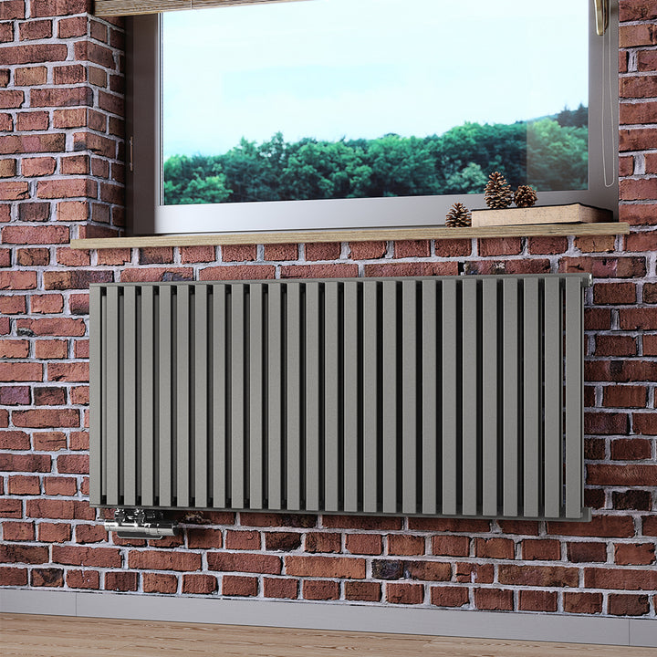 Nemo - Stone Horizontal Designer Radiator H530mm x W1185mm Double Panel