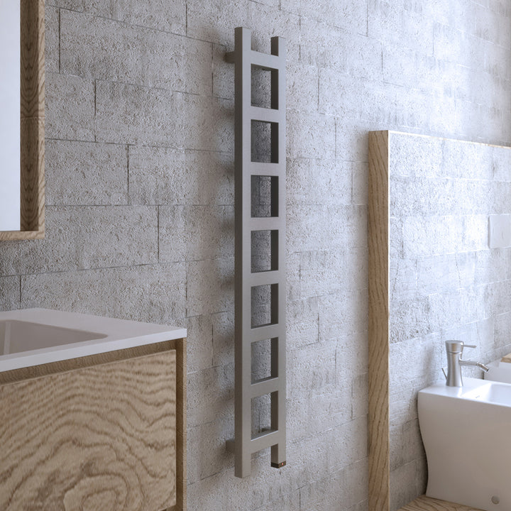 Easy One - Sparkling Gravel Electric Towel Rail H1280mm x W200mm 300w Thermostatic