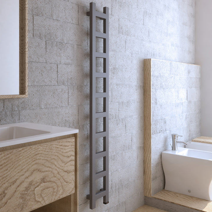 Easy One - Sparkling Gravel Electric Towel Rail H1600mm x W200mm 300w Thermostatic