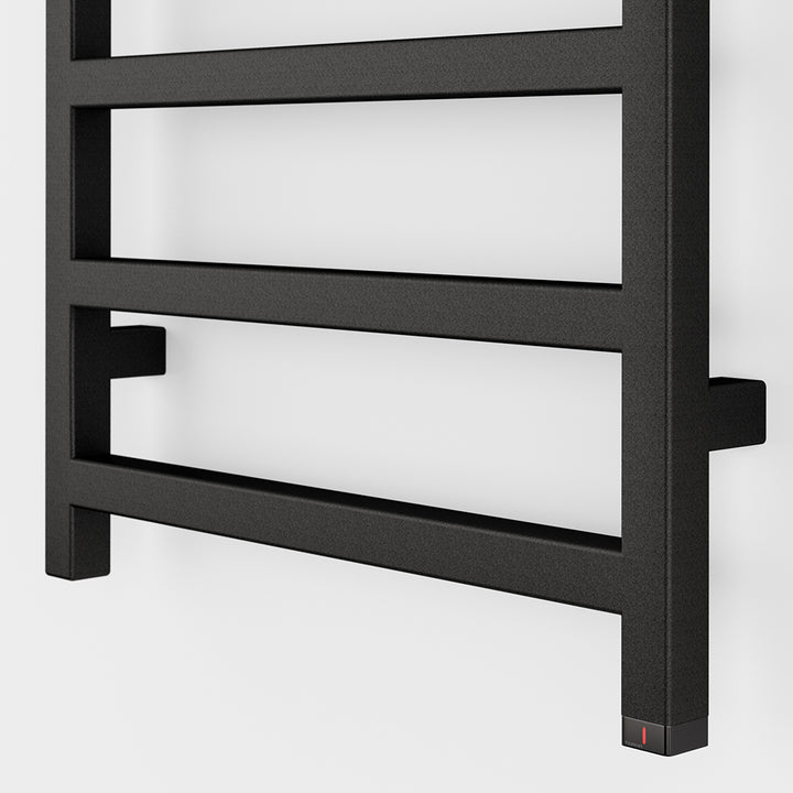 Simple One - Black Electric Towel Rail H1440mm x W500mm 600w Thermostatic