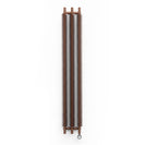 Ribbon - Copper Vertical Electric Radiator H1800mm x W290mm 600w Thermostatic