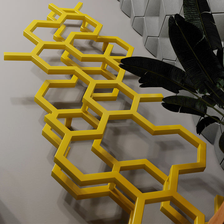 Hex - Mustard Vertical Designer Radiator H1700mm x W573mm Single Panel