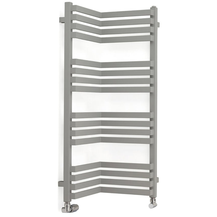 Incorner - Anthracite Towel Radiator - H1005mm x W350mm