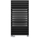 Quadrus - Black Towel Radiator - H870mm x W450mm