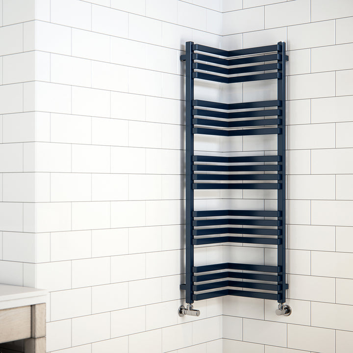 Incorner - Anthracite Towel Radiator - H1545mm x W350mm