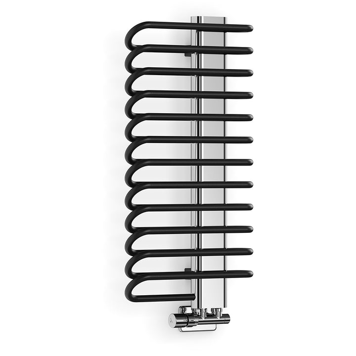 Michelle - Black Towel Radiator - H780mm x W400mm