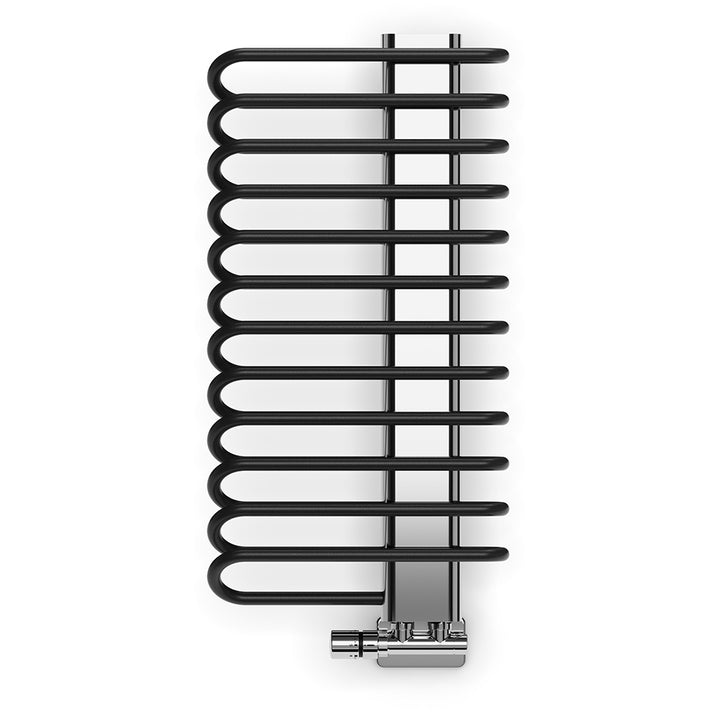 Michelle - Black Towel Radiator - H780mm x W400mm