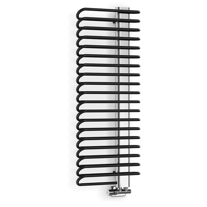 Michelle - Black Towel Radiator - H1200mm x W500mm