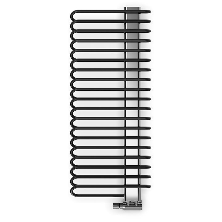 Michelle - Black Towel Radiator - H1200mm x W500mm