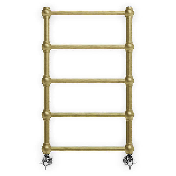 Retro - Brass Towel Radiator - H800mm x W504mm