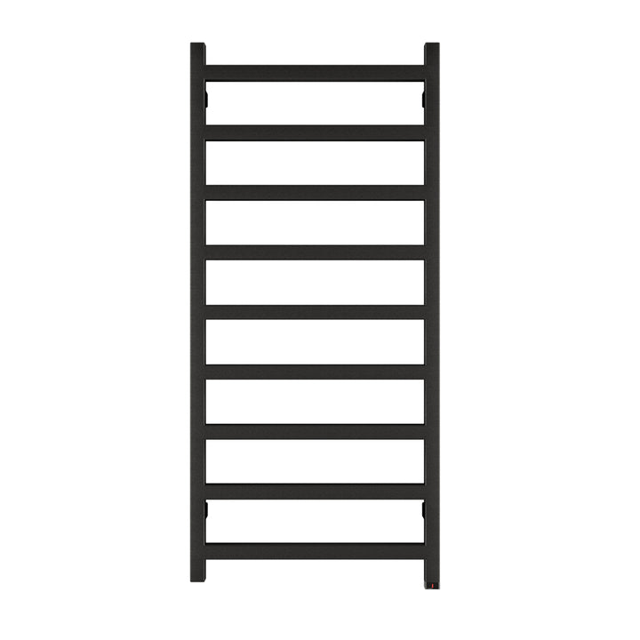 Simple One - Black Electric Towel Rail H1080mm x W500mm 400w Thermostatic