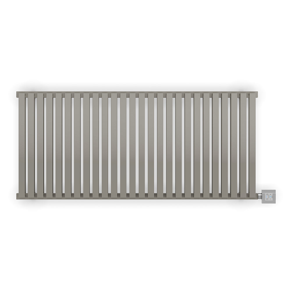 Nemo - Metallic Stone Horizontal Electric Radiator H530mm x W1185mm 1000w Thermostatic