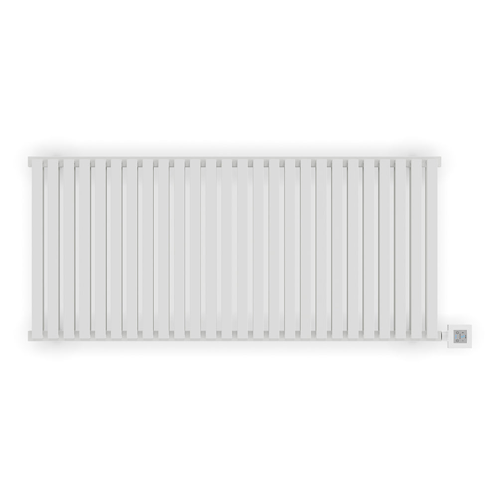 Nemo - Sea Salt White Horizontal Electric Radiator H530mm x W1185mm 1000w Thermostatic
