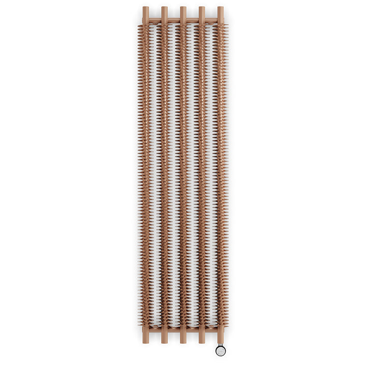 Ribbon - Bright Copper Vertical Electric Radiator H1800mm x W490mm 1000w Thermostatic