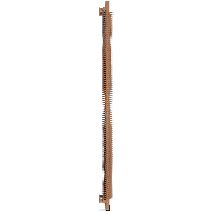 Ribbon - Bright Copper Vertical Electric Radiator H1800mm x W490mm 1000w Thermostatic