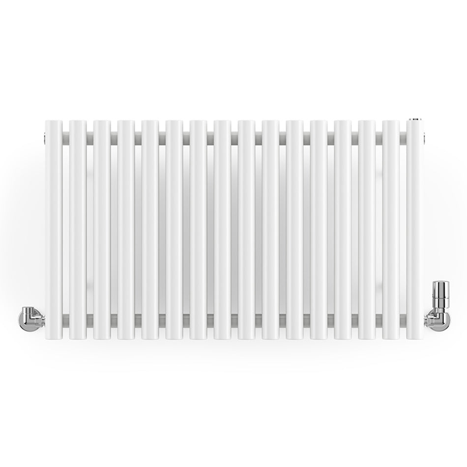 Rolo-Room - White Horizontal Designer Radiator H500mm x W865mm Single Panel