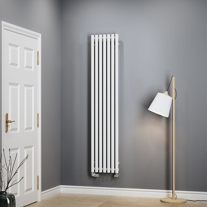 Rolo-Room - White Vertical Designer Radiator H1800mm x W370mm Single Panel