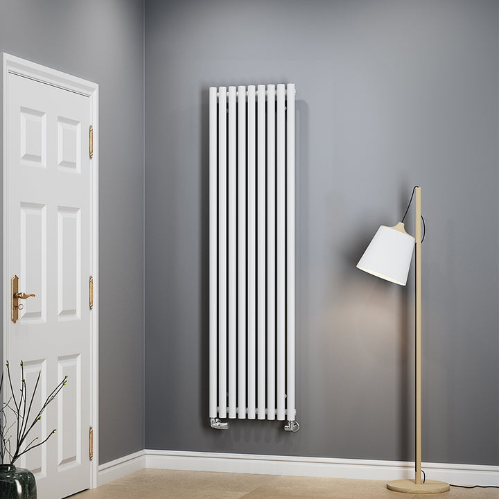 Rolo-Room - White Vertical Designer Radiator H1800mm x W480mm Single Panel