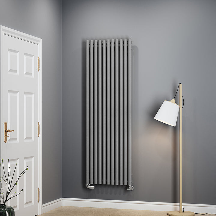 Rolo-Room - Salt & Pepper Vertical Designer Radiator H1800mm x W590mm Single Panel