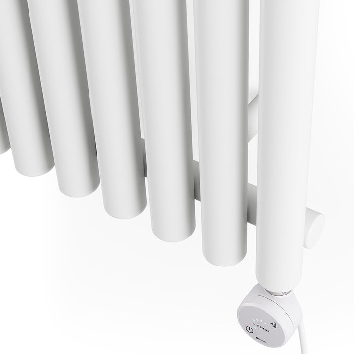 Rolo-Room - White Vertical Electric Radiator H1800mm x W480mm 1000w Thermostatic