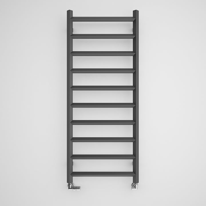 Crystal - Anthracite Towel Radiator - H1200mm x W500mm