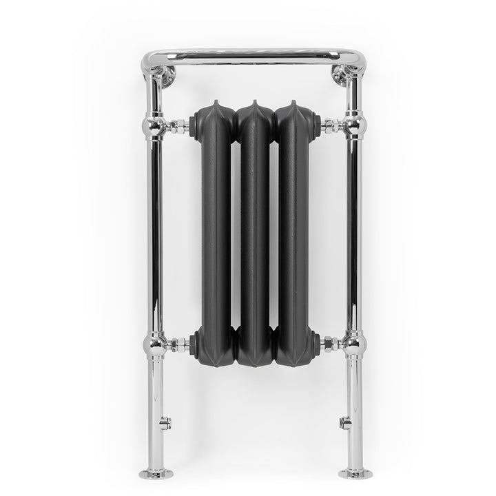 Plain - Raw Metal Towel Radiator - H900mm x W490mm