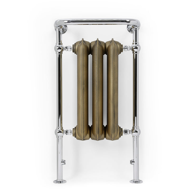 Plain - Brass Towel Radiator - H900mm x W490mm