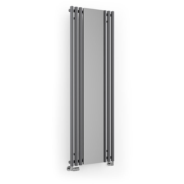 Rolo-Mirror - Anthracite Vertical Designer Radiator H1800mm x W590mm Single Panel