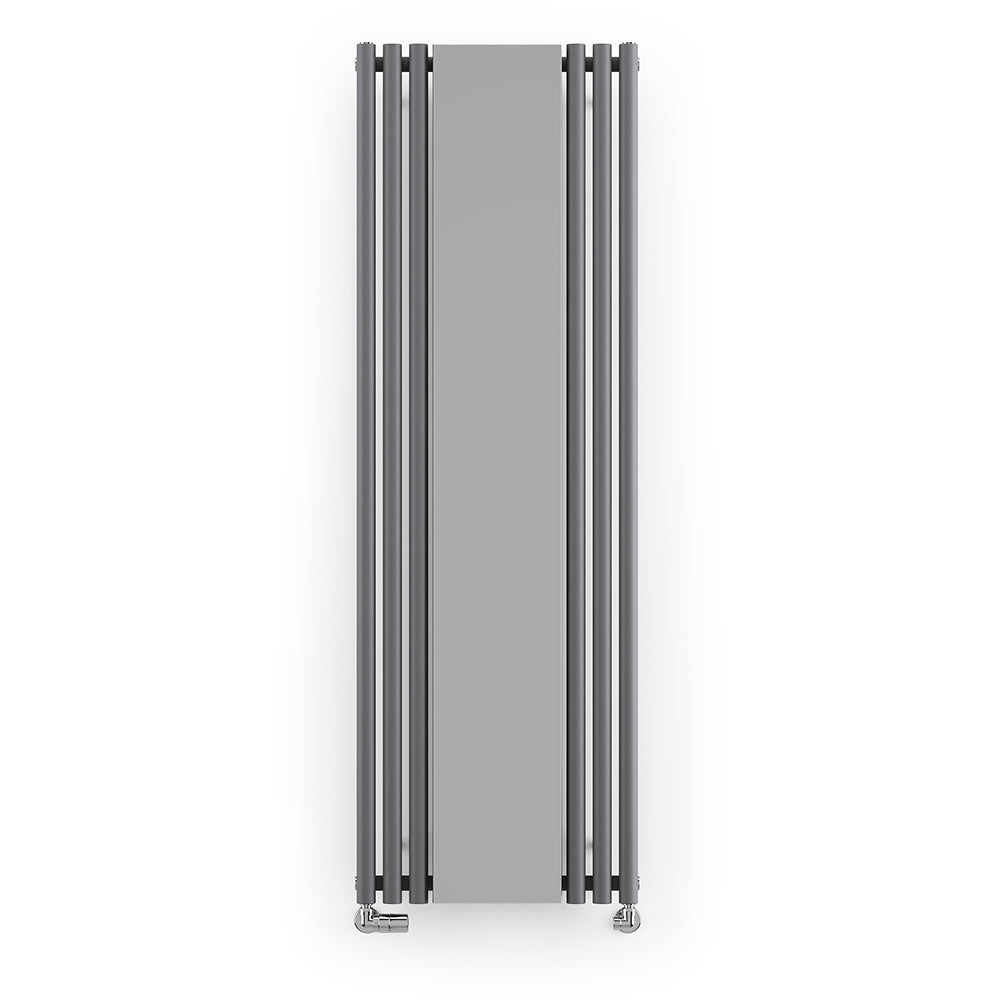 Rolo-Mirror - Anthracite Vertical Designer Radiator H1800mm x W590mm Single Panel