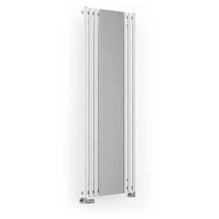 Rolo-Mirror - White Vertical Designer Radiator H1800mm x W590mm Single Panel