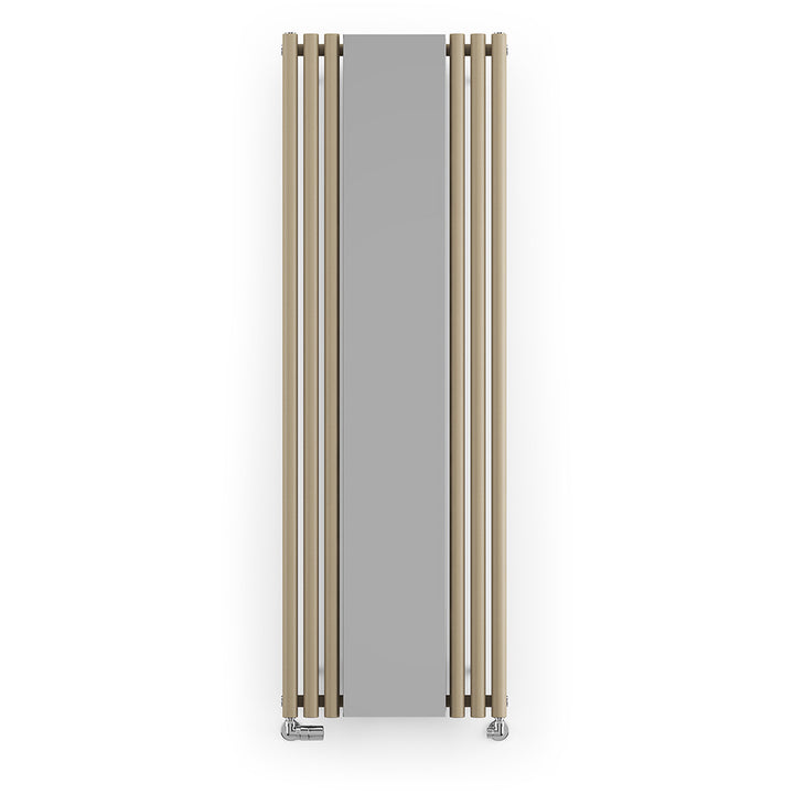 Rolo-Mirror - Quartz Mocha Vertical Designer Radiator H1800mm x W590mm Single Panel