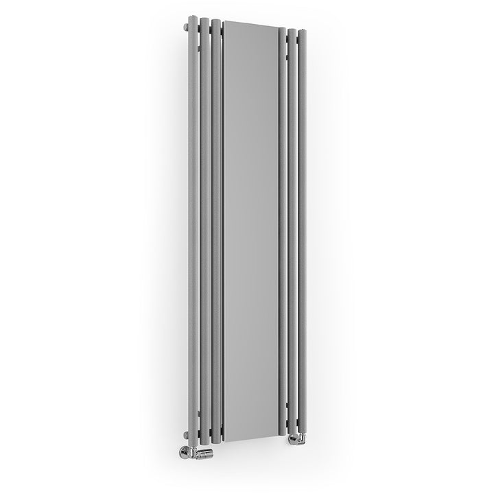 Rolo-Mirror - Salt & Pepper Vertical Designer Radiator H1800mm x W590mm Single Panel