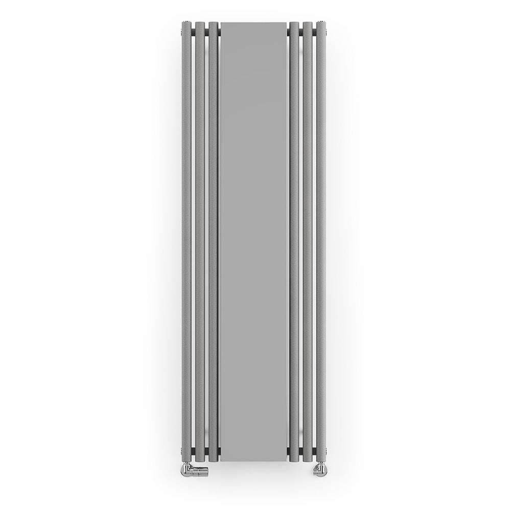 Rolo-Mirror - Salt & Pepper Vertical Designer Radiator H1800mm x W590mm Single Panel