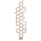 Hex - Copper Vertical Designer Radiator H1700mm x W573mm Single Panel