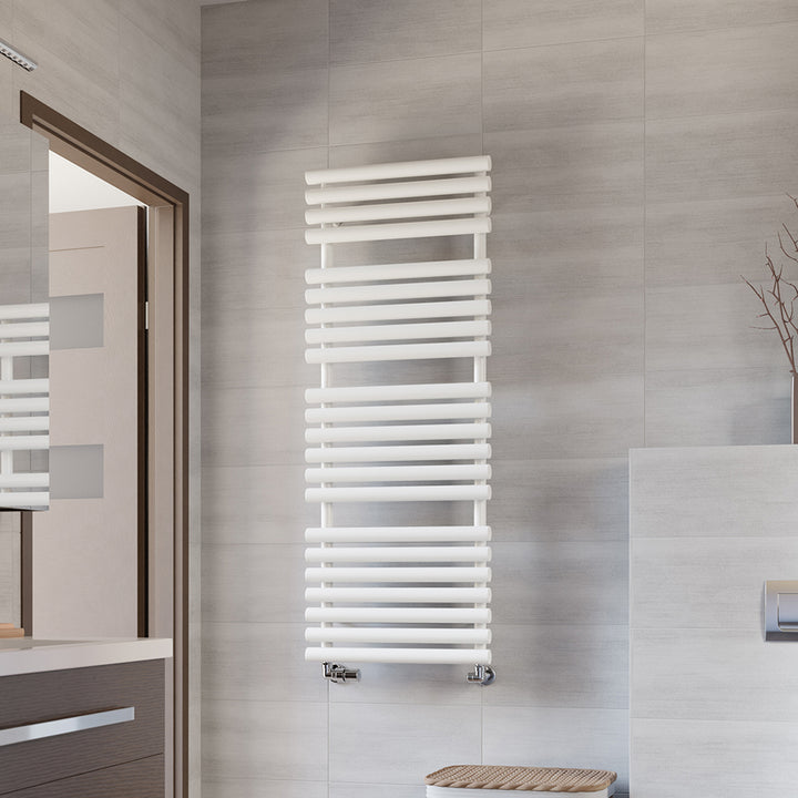 Rolo-Towel - White Towel Radiator - H1360mm x W520mm