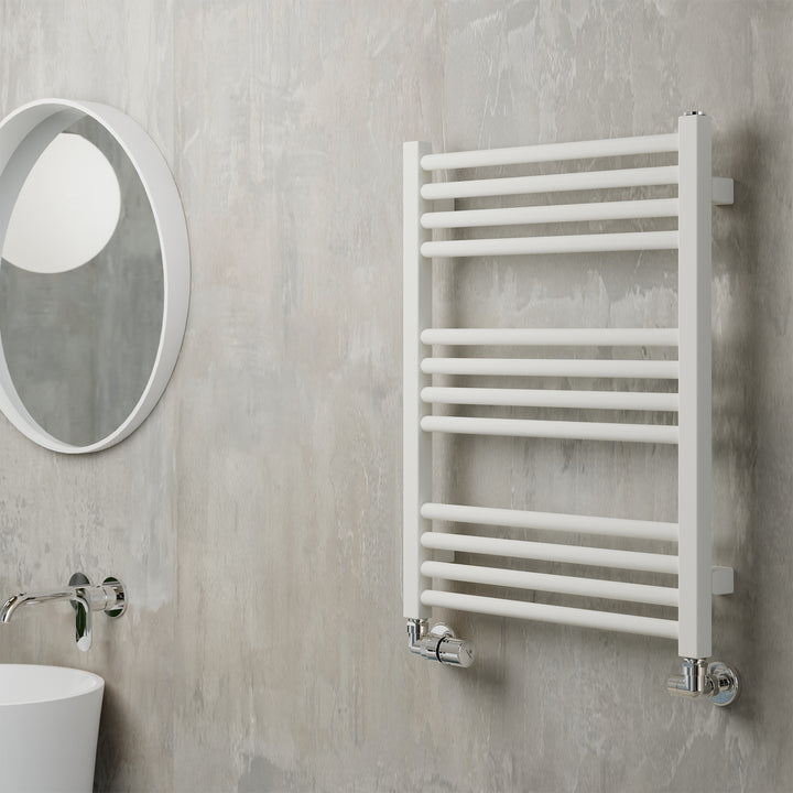 Fiona - White Towel Radiator - H660mm x W500mm